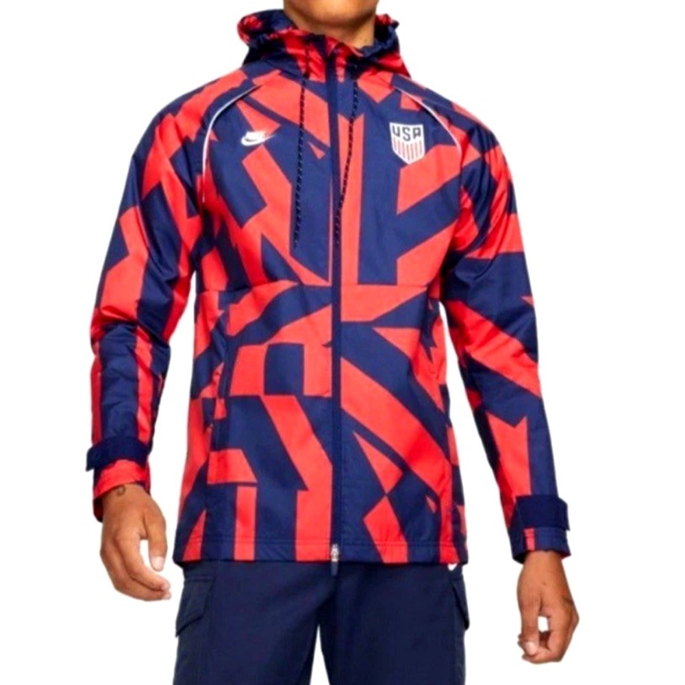 Nike Team USA AWF Soccer Windbreaker‎ Jacket Mens XS World Cup Futbol Football S